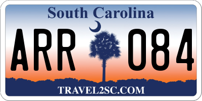 SC license plate ARR084