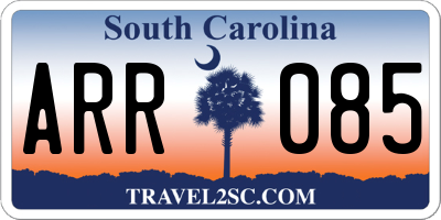 SC license plate ARR085