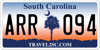 SC license plate ARR094