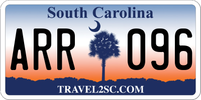 SC license plate ARR096