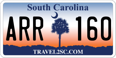 SC license plate ARR160