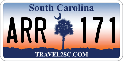 SC license plate ARR171