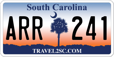 SC license plate ARR241