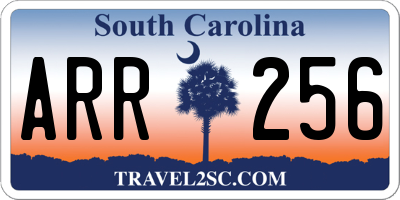 SC license plate ARR256