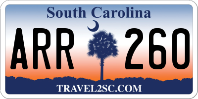 SC license plate ARR260