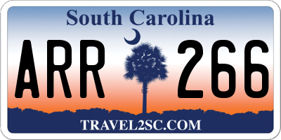 SC license plate ARR266