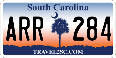 SC license plate ARR284