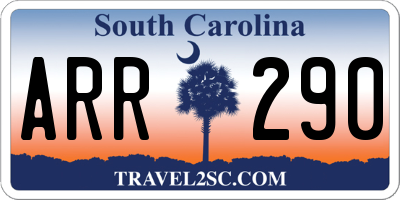 SC license plate ARR290