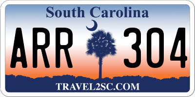 SC license plate ARR304