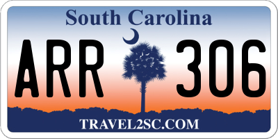 SC license plate ARR306
