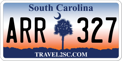 SC license plate ARR327