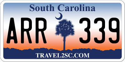 SC license plate ARR339