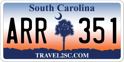 SC license plate ARR351