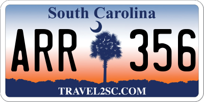 SC license plate ARR356