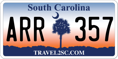 SC license plate ARR357