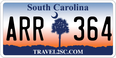 SC license plate ARR364