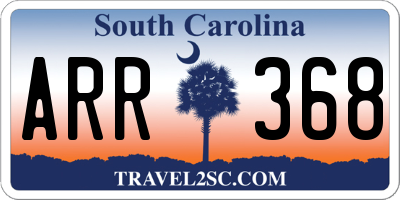 SC license plate ARR368