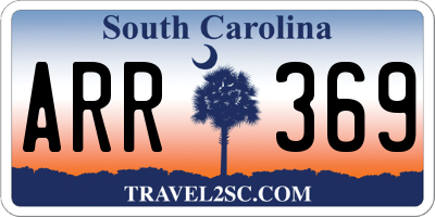 SC license plate ARR369