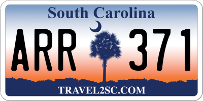 SC license plate ARR371