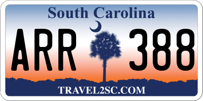 SC license plate ARR388