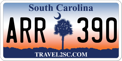 SC license plate ARR390
