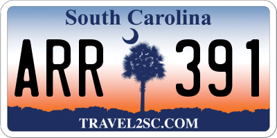 SC license plate ARR391