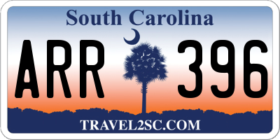 SC license plate ARR396