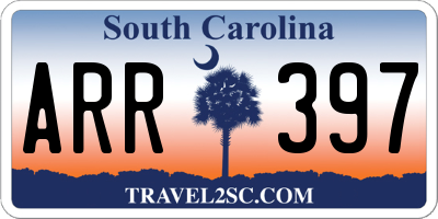 SC license plate ARR397
