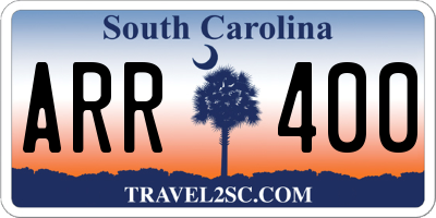 SC license plate ARR400