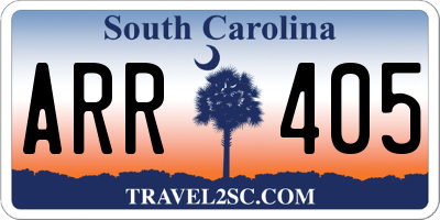SC license plate ARR405