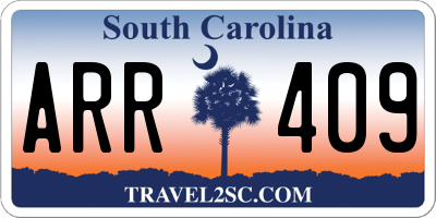 SC license plate ARR409