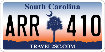 SC license plate ARR410