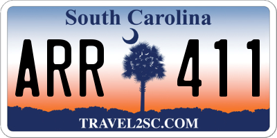 SC license plate ARR411