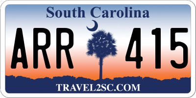 SC license plate ARR415