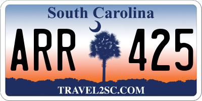 SC license plate ARR425