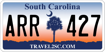 SC license plate ARR427