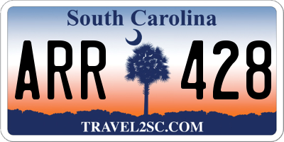 SC license plate ARR428