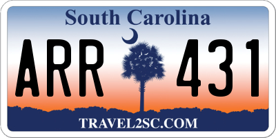 SC license plate ARR431