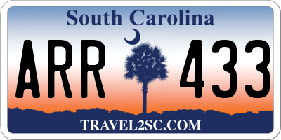 SC license plate ARR433
