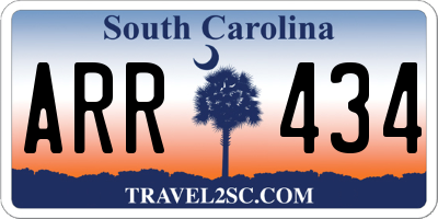 SC license plate ARR434