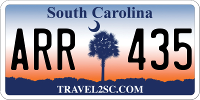 SC license plate ARR435