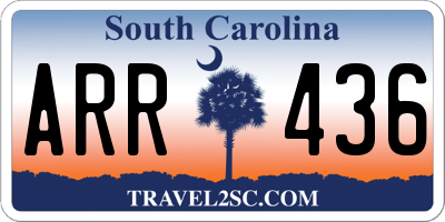 SC license plate ARR436