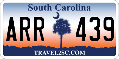 SC license plate ARR439