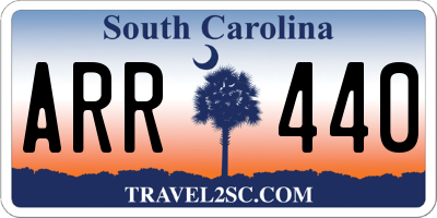 SC license plate ARR440