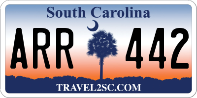 SC license plate ARR442