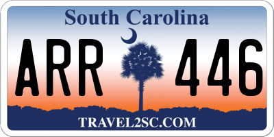 SC license plate ARR446