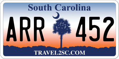 SC license plate ARR452