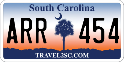 SC license plate ARR454
