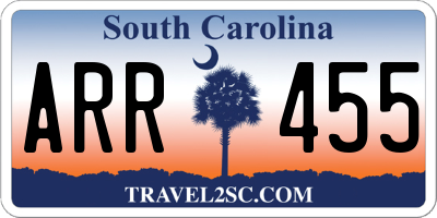 SC license plate ARR455