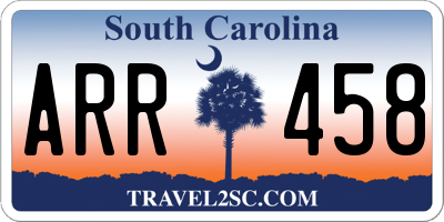SC license plate ARR458